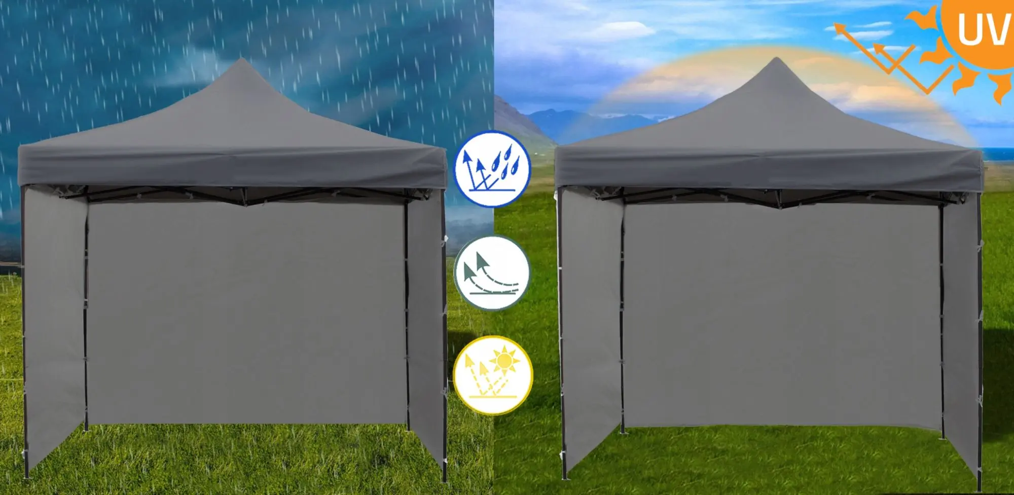 Садовый павильон Maltec 109050 3x3 (Grey)