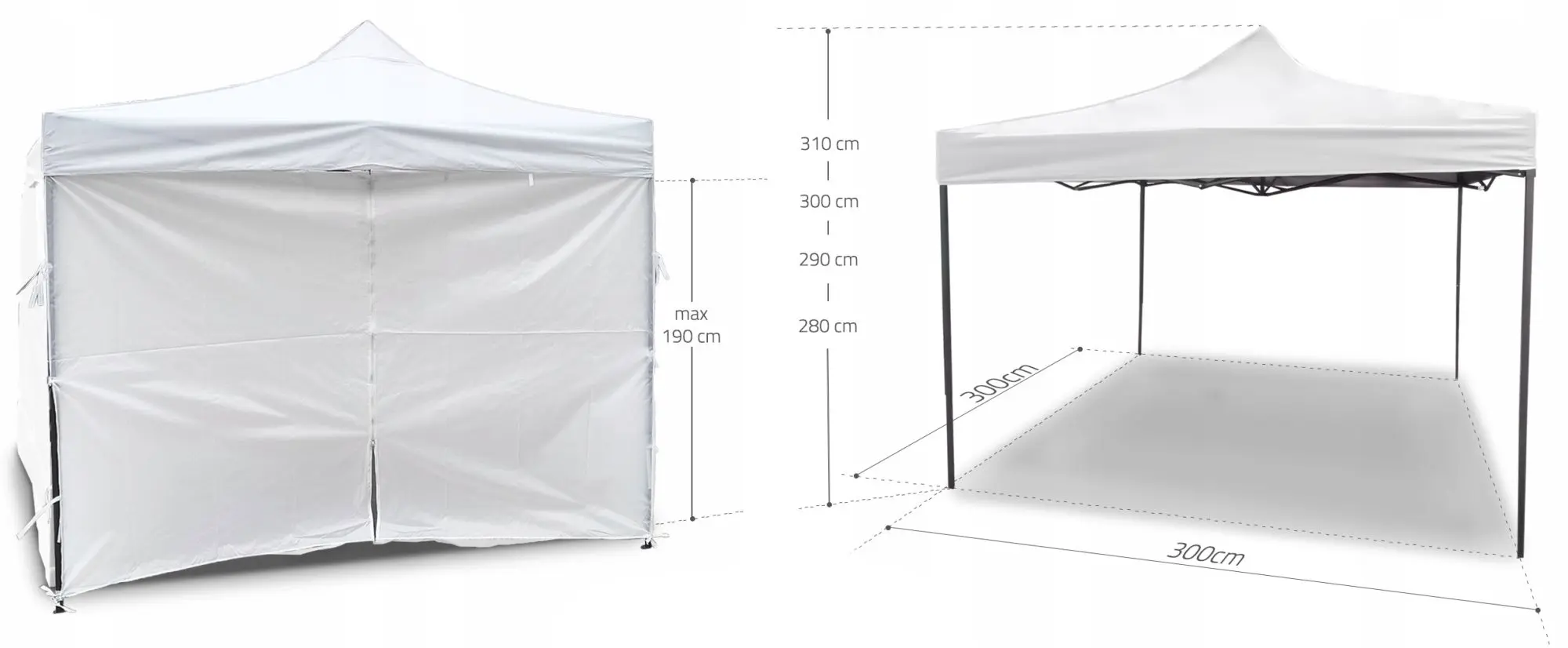 Садовый павильон Maltec 3x3 4 109046 (White)