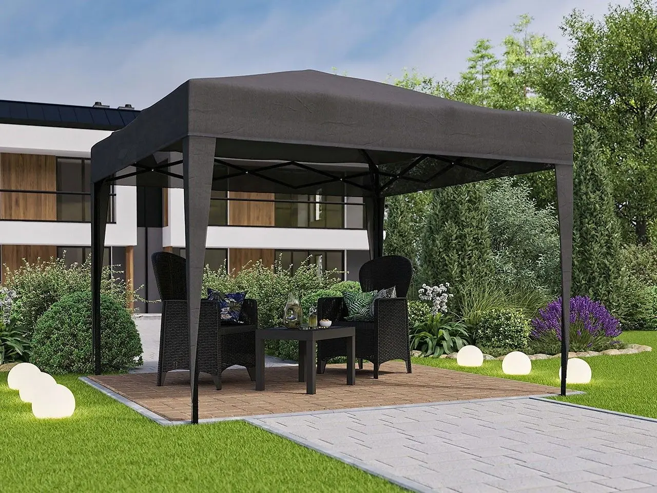 Pavilion de grădină Mirjan24 Reolani/Mikordu (Gray) - 4