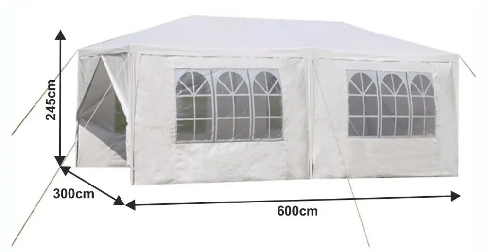 Pavilion de gradina Tempo Kondela Tekno Typ 2 3x6 (White)