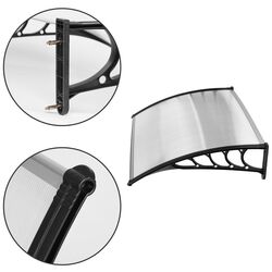 Маркиза Modern Home AW-017A 100X80 (Transparent/Black) Thumb