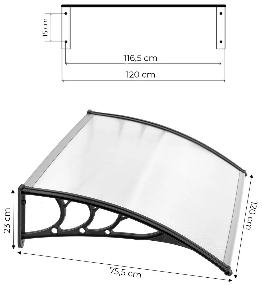 Copertina Modern Home AW-017A 120X80 (Transparent/Black)