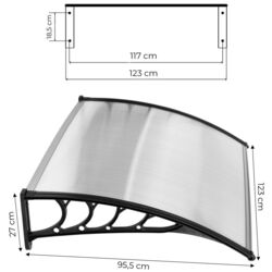 Copertina Modern Home AW-017C 120X100 (Transparent/Black) Thumb