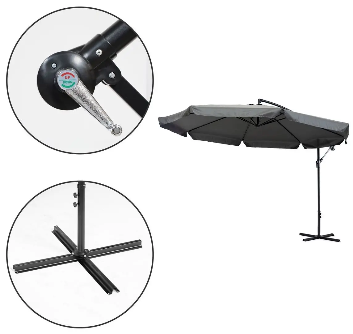 Зонт от солнца Modern Home SL-UM002B (Dark Grey)