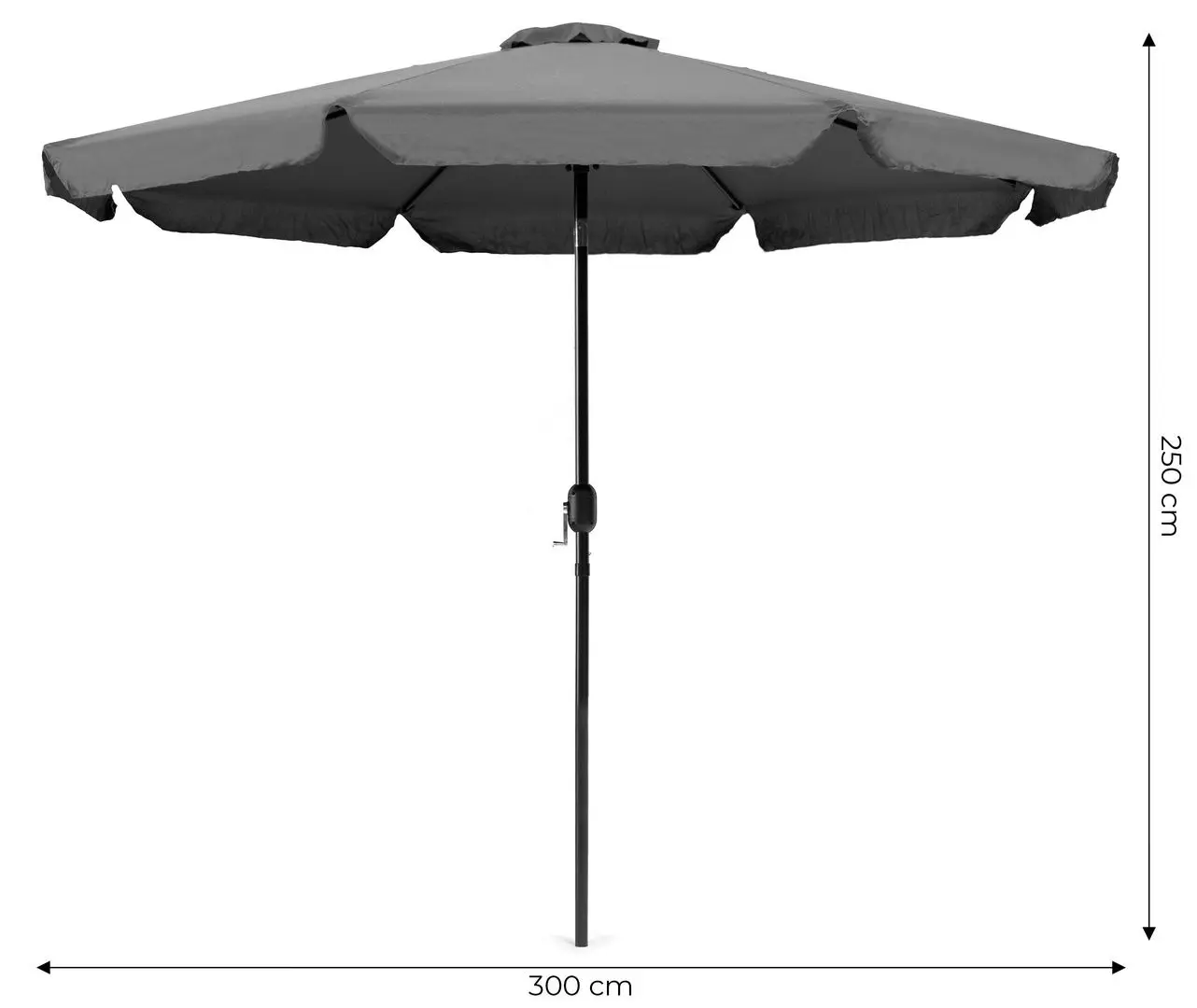 Umbrela de soare Modern Home SL-UM003B (Dark Grey)