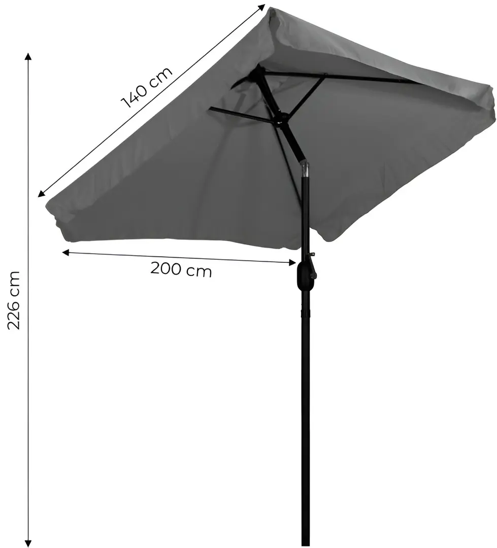 Umbrela de soare MultiGarden SL-UM019 (Dark Grey)