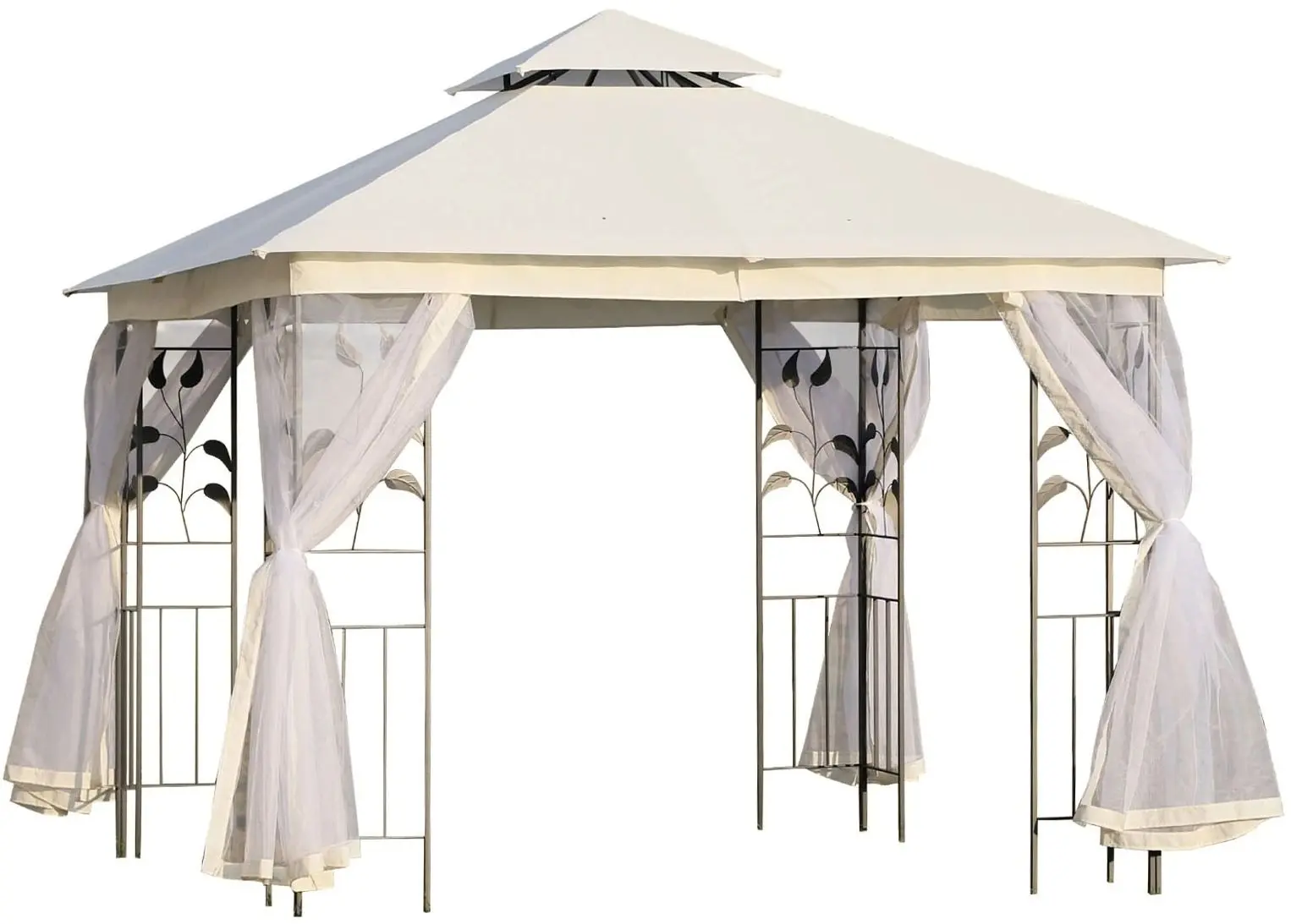 Pavilion de gradina Outsunny 84C-100 3x3 (White)