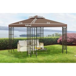 Крыша для для садового павильона Outsunny 84C-041 3x3m (Brown) Thumb