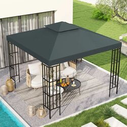 Acoperis pentru pavilion de gradina Outsunny 84C-041MX 3x3m (Anthracite Grey) Thumb