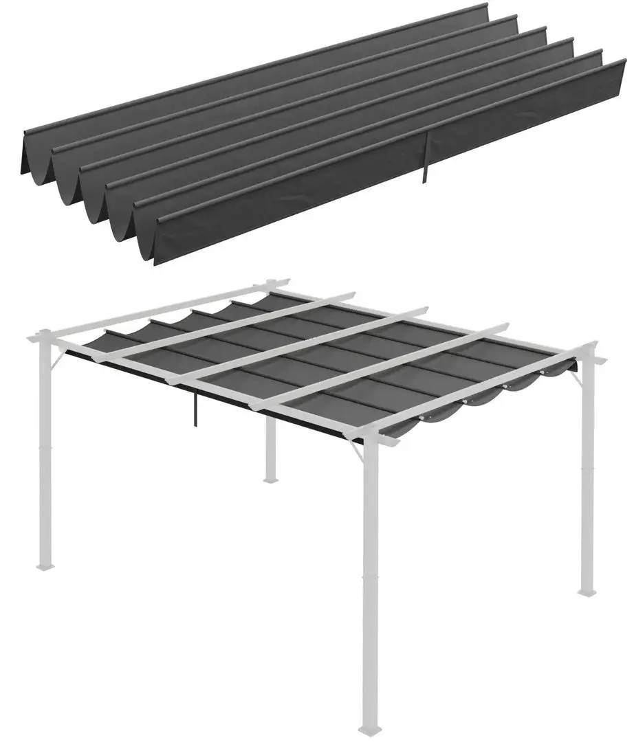 Acoperis retractabil pentru pergola Outsunny 84C-372V01CG (Dark Grey)