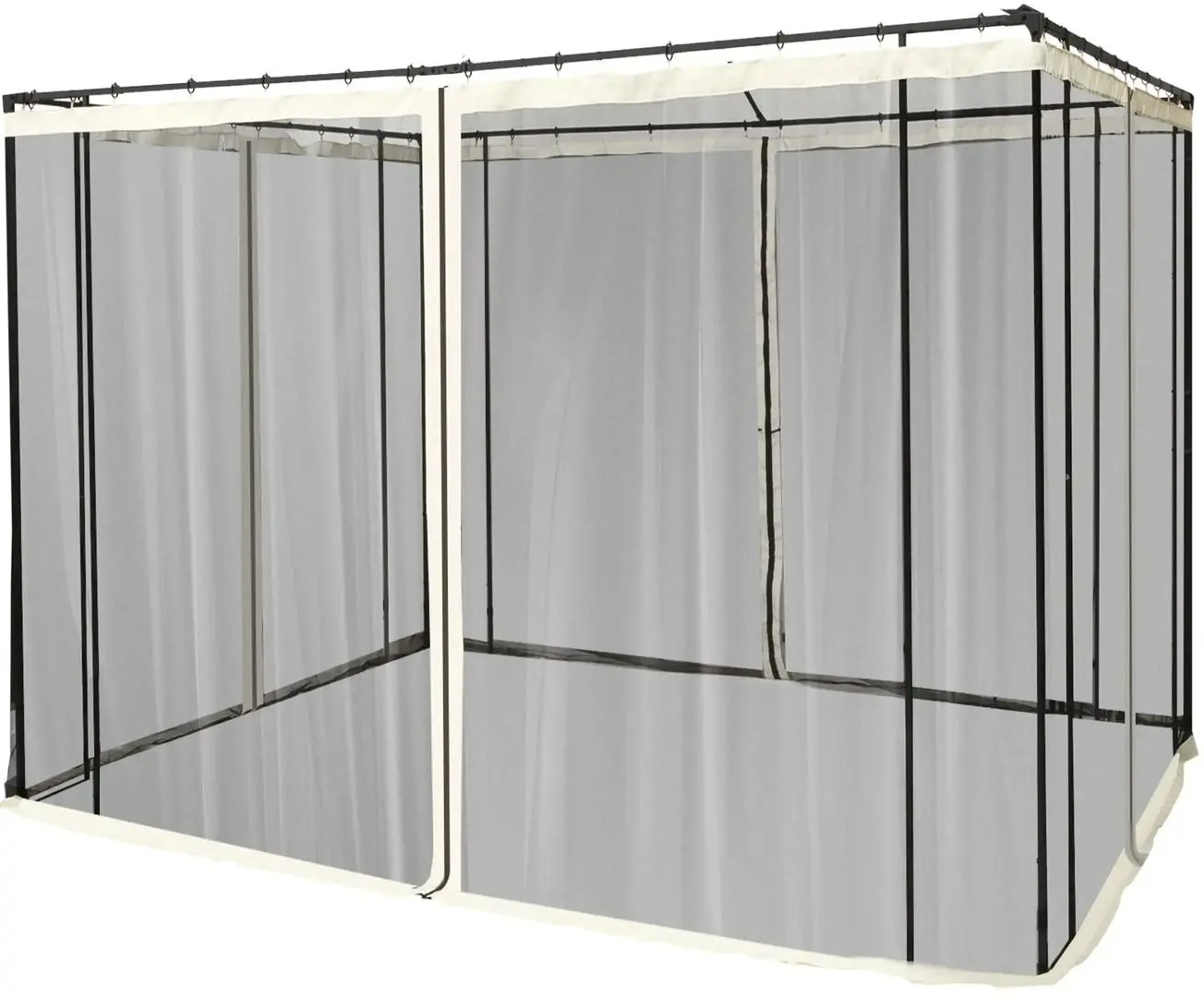 Москитная сетка для садового павильона Outsunny 84C-142 302x207cm (Black/Beige)