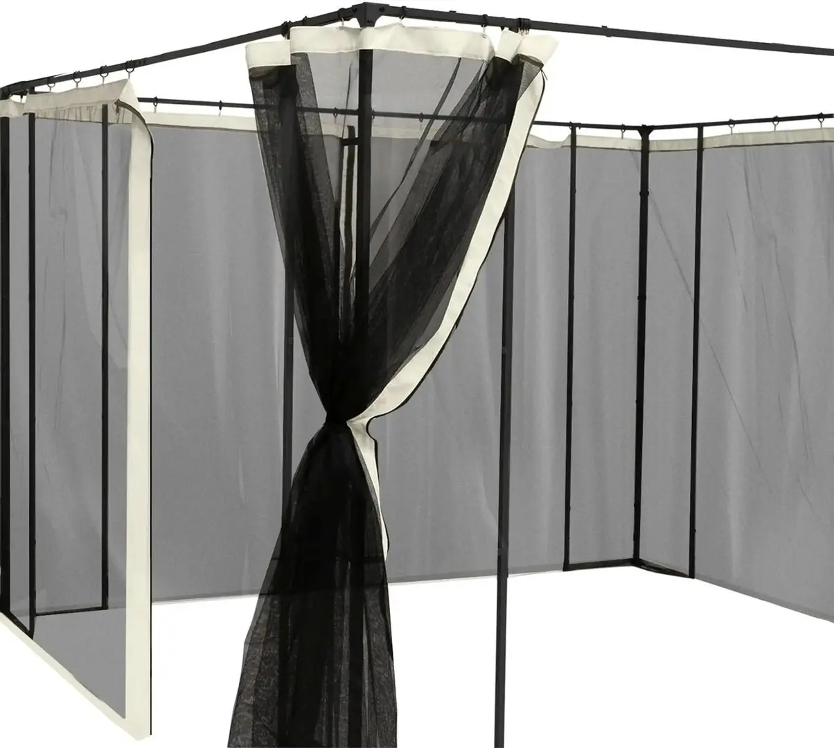 Москитная сетка для садового павильона Outsunny 84C-142 335x207cm (Black/Beige)