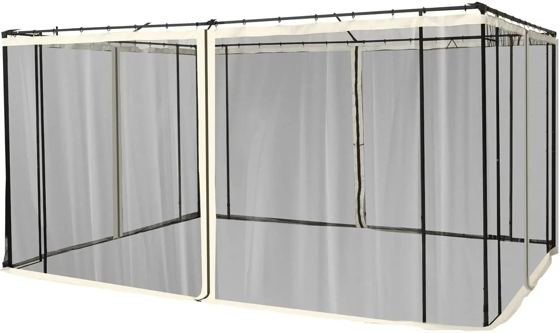 Москитная сетка для садового павильона Outsunny 84C-142 335x207cm (Black/Beige)