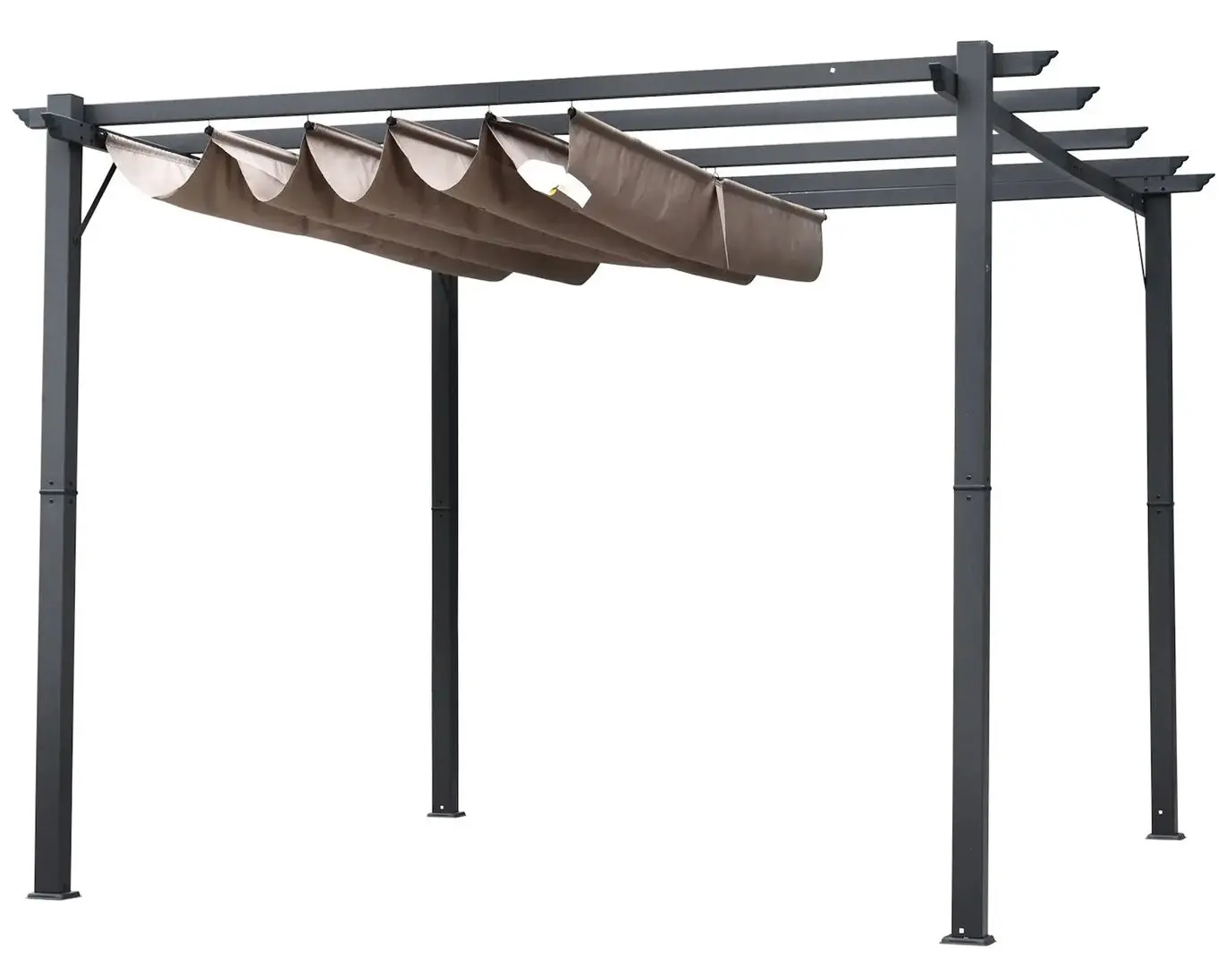 Pergola Outsunny 84C-054BK (Grey/Brown)