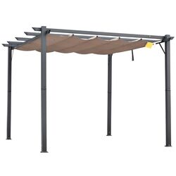 Pergola Outsunny 84C-054BK (Grey/Brown)
