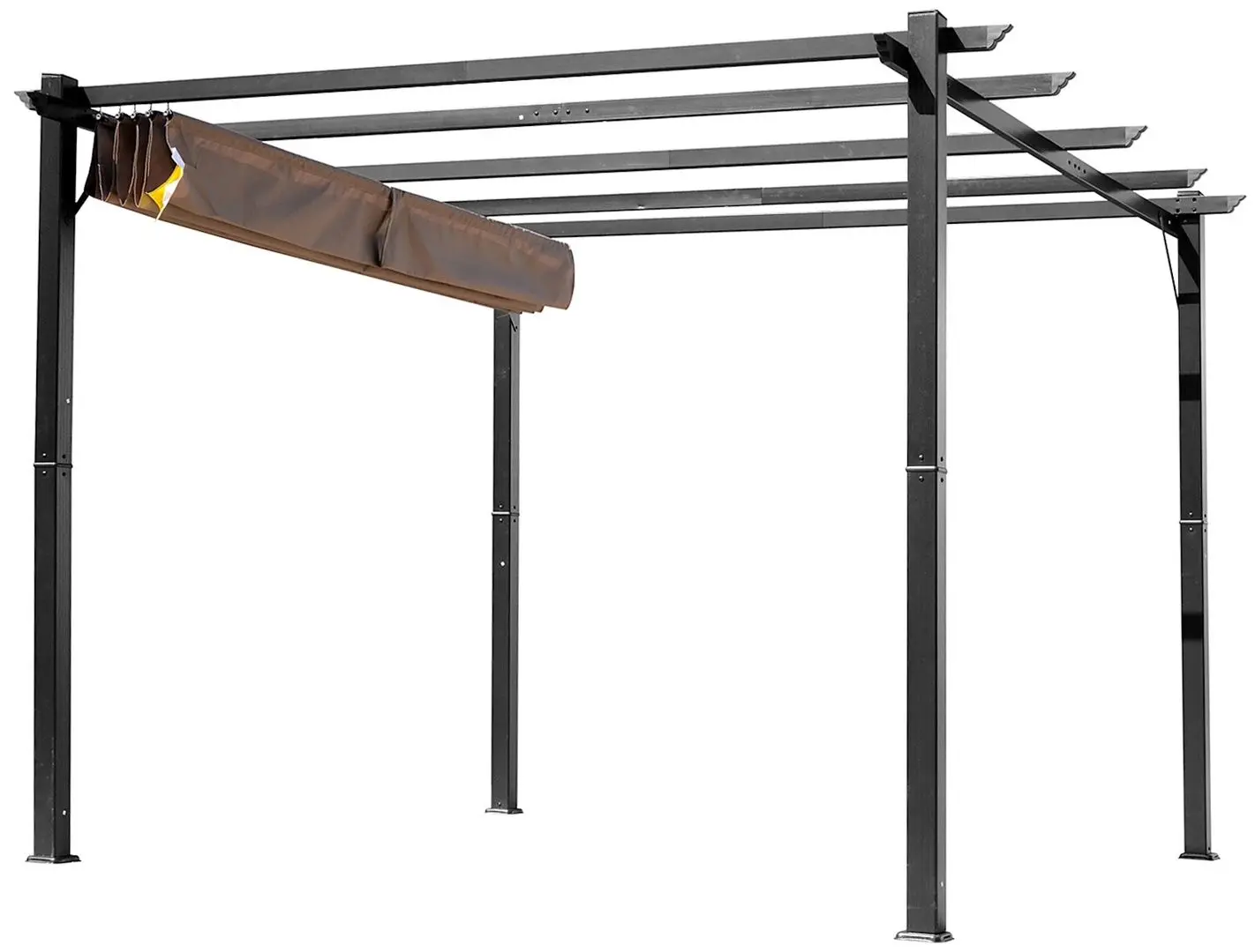 Пергола Outsunny 84C-055BK 3x4 (Black/Brown) - 3