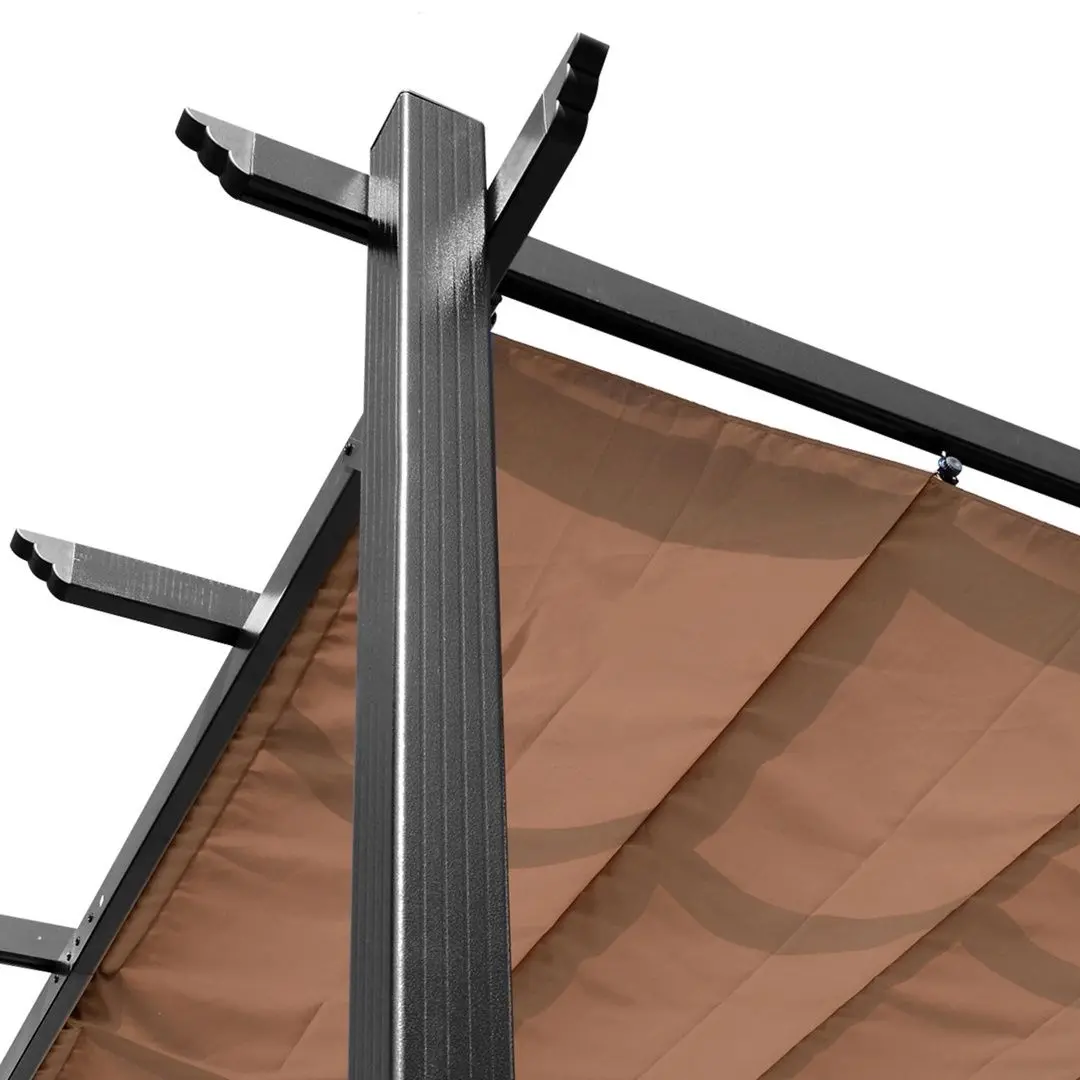 Пергола Outsunny 84C-055BK 3x4 (Black/Brown) - 4