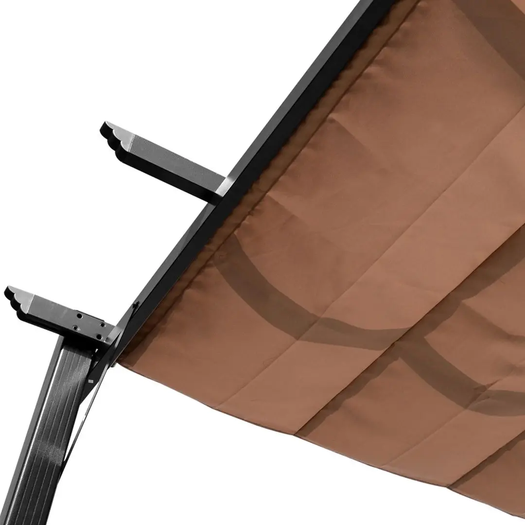 Пергола Outsunny 84C-055BK 3x4 (Black/Brown) - 5