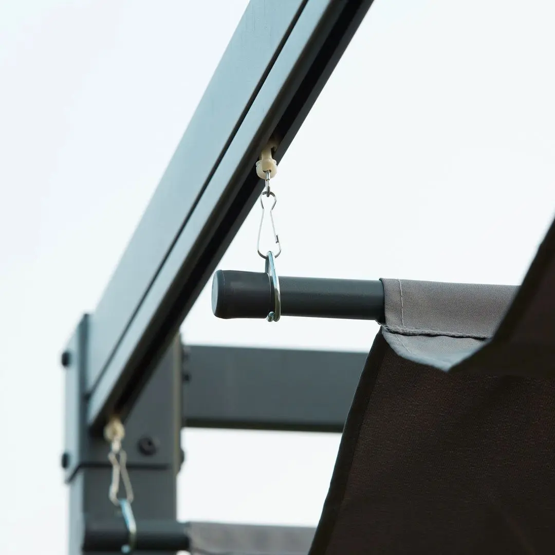 Pergola Outsunny 84C-175 298x213x222 (Black/Grey)