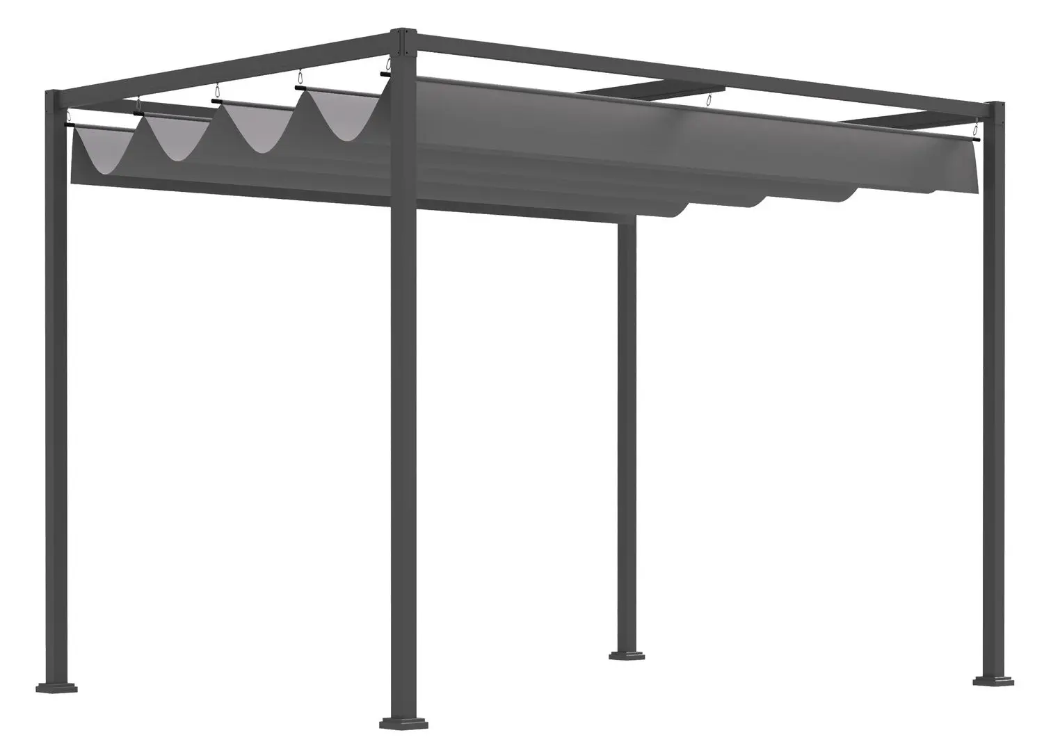 Pergola Outsunny 84C-175 298x213x222 (Black/Grey)