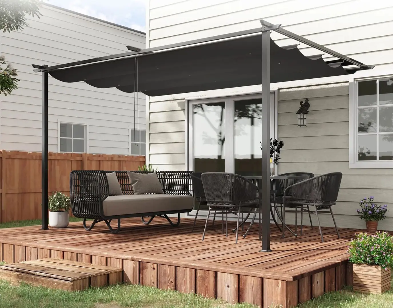 Пергола Outsunny 84C-396V00CG 390x290x220 (Grey)