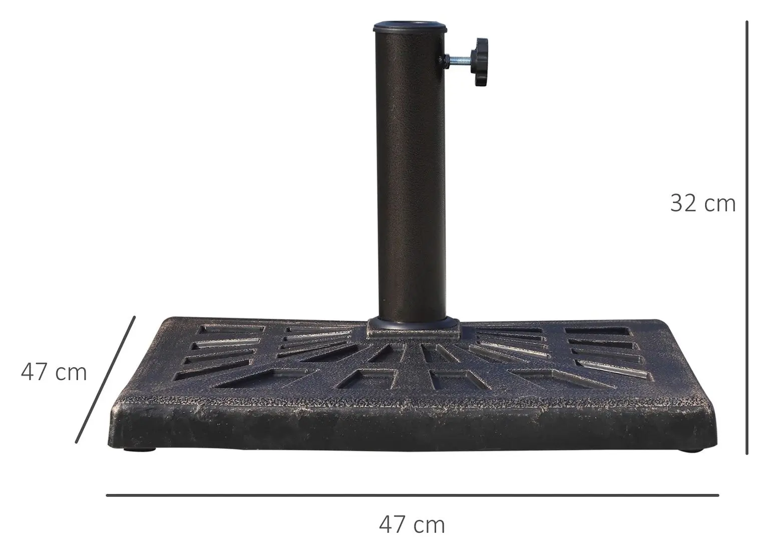 Suport pentru umbrela Outsunny 01-0899 (Bronze)