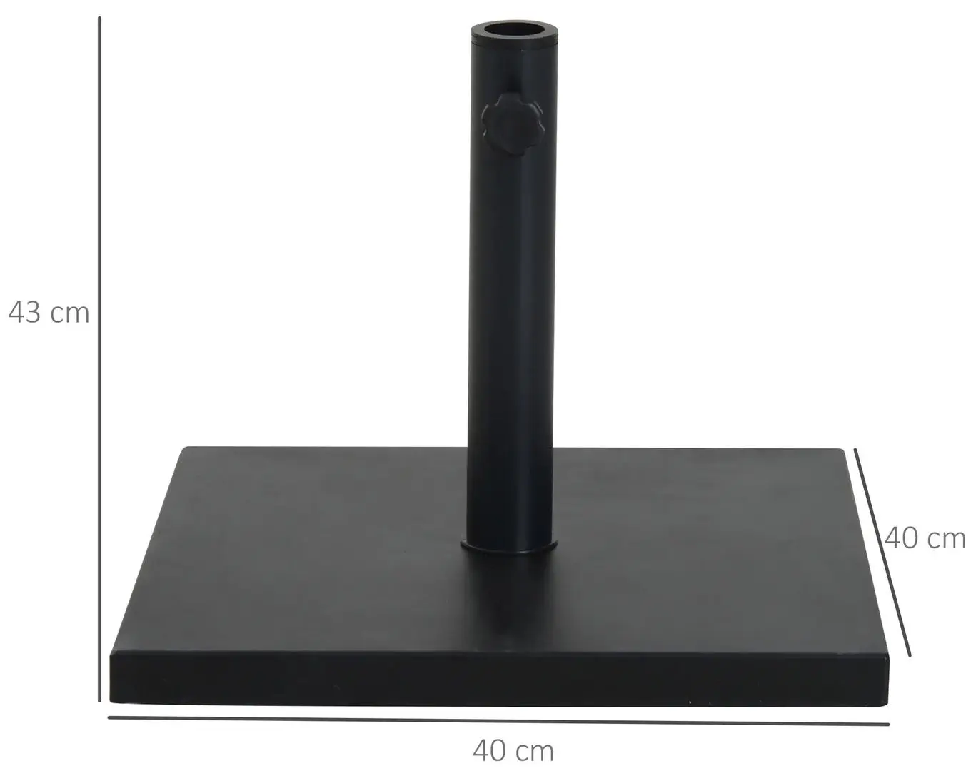 Suport pentru umbrela Outsunny 84D-042 (Black)