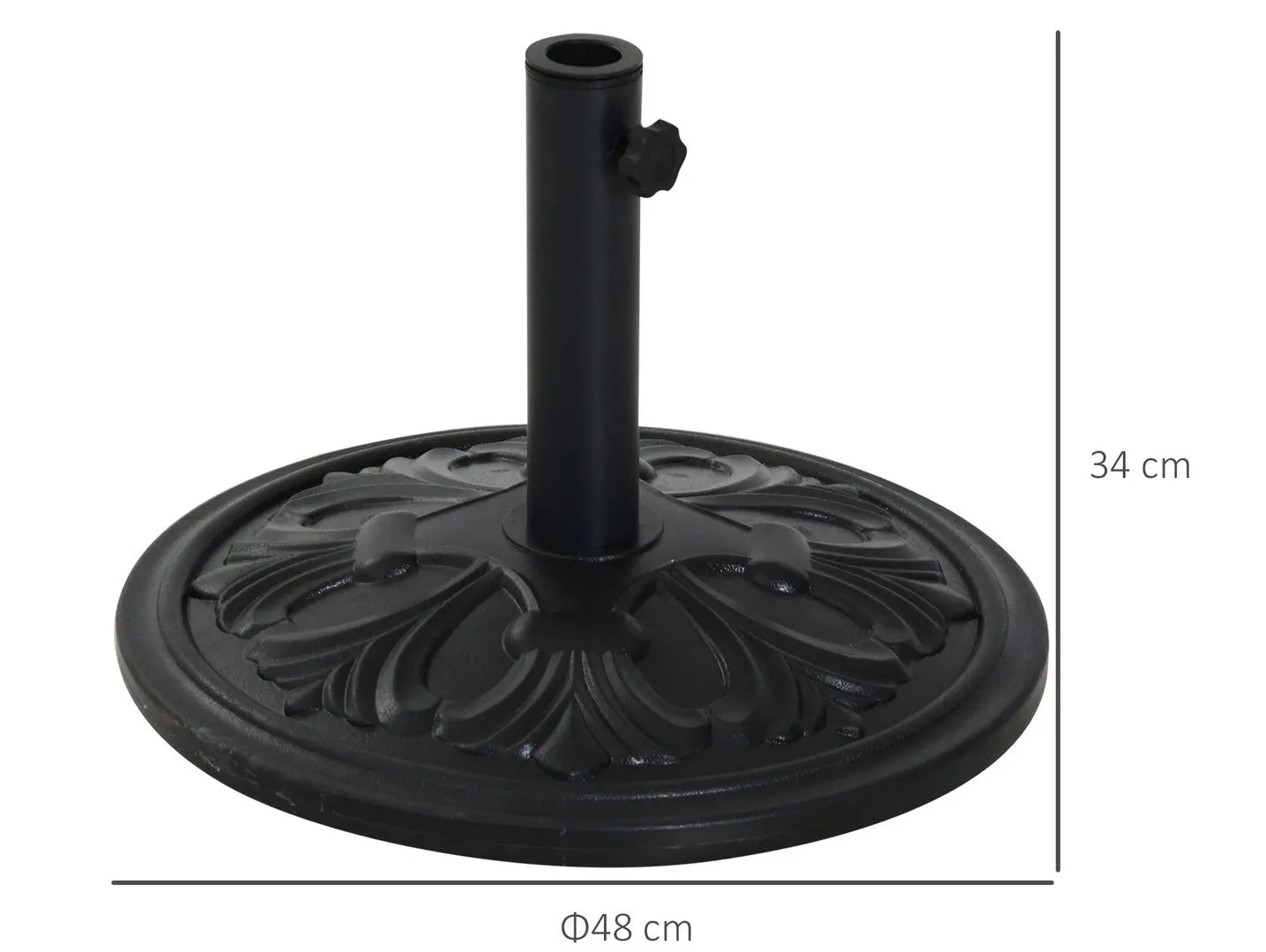 Подставка для зонта Outsunny 84D-046BK (Black)