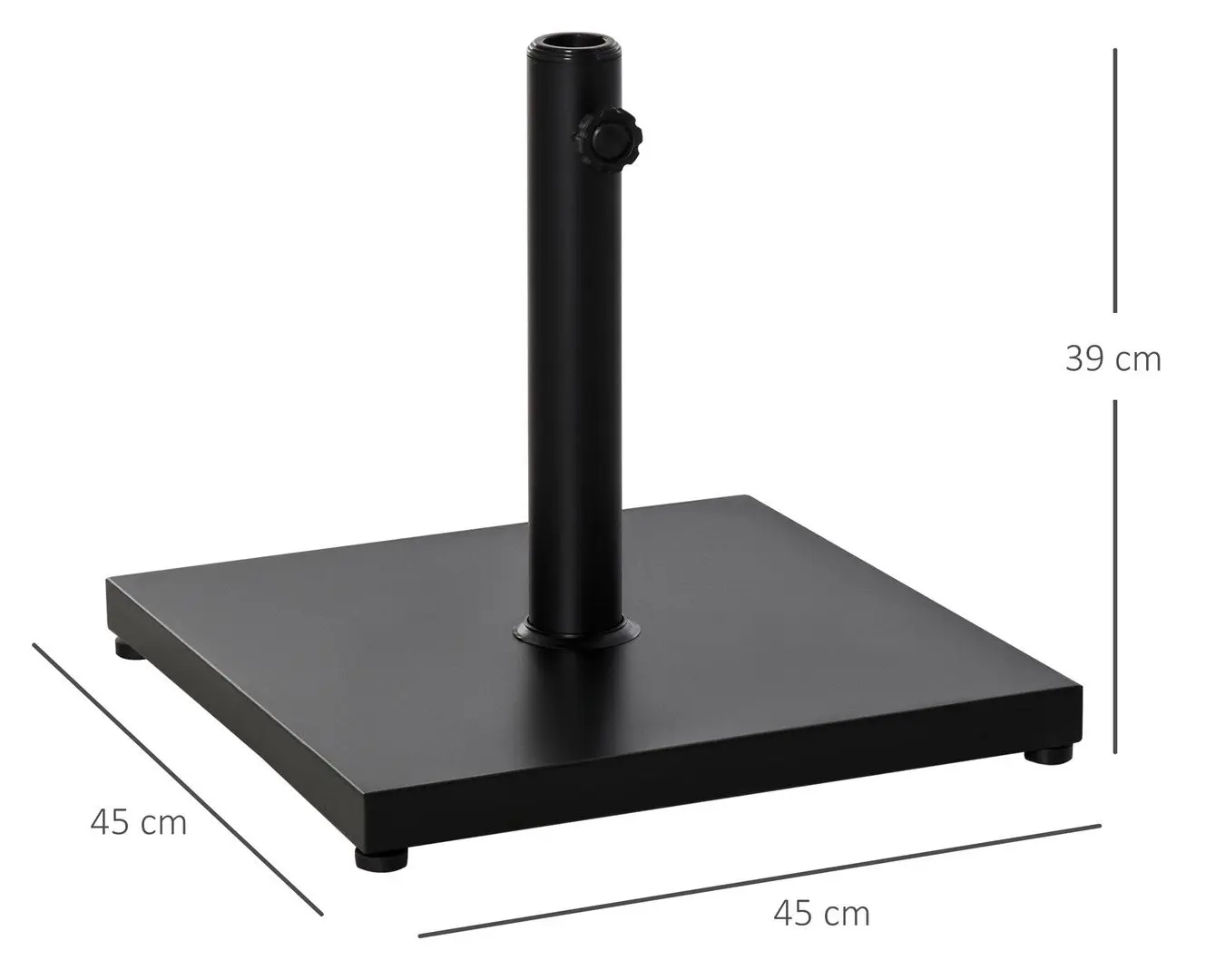 Suport pentru umbrela Outsunny 84D-077 (Black) - 5