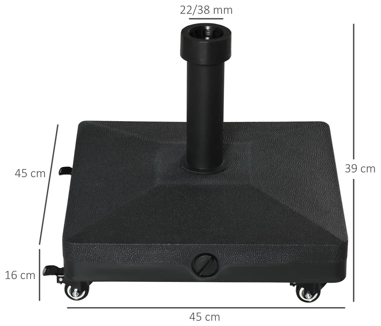 Suport pentru umbrela Outsunny 84D-150 (Black) - 4