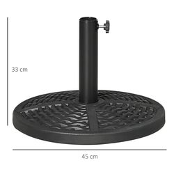 Suport pentru umbrela Outsunny 84D-170V01BK (Black) Thumb