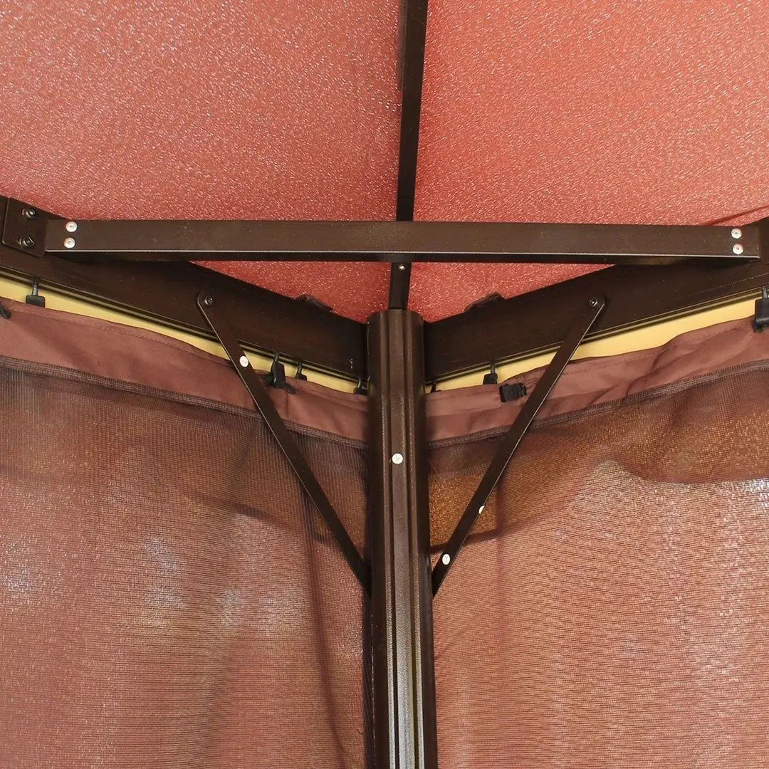 Садовый павильон Outsunny 01-0879 3x4 (Brown)