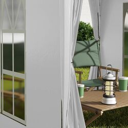 Pavilion de gradina Outsunny 100110-066W 2x2 (White) Thumb