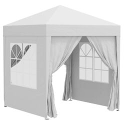 Pavilion de gradina Outsunny 100110-066W 2x2 (White)