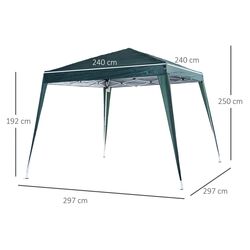 Pavilion de gradina Outsunny 840-159GN 3x3 (Green) Thumb