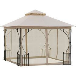 Pavilion de gradina Outsunny 84C-005 3x3m (Beige)