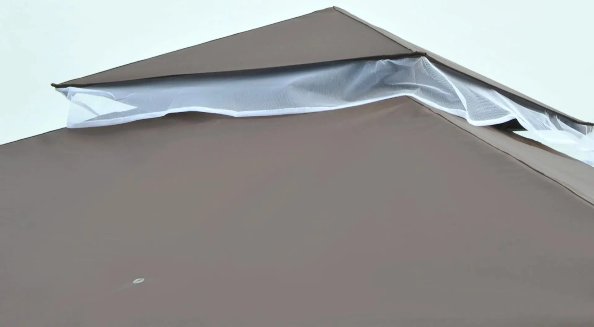 Pavilion de gradina Outsunny 84C-010CF 3.6x3 (Brown/White) - 2