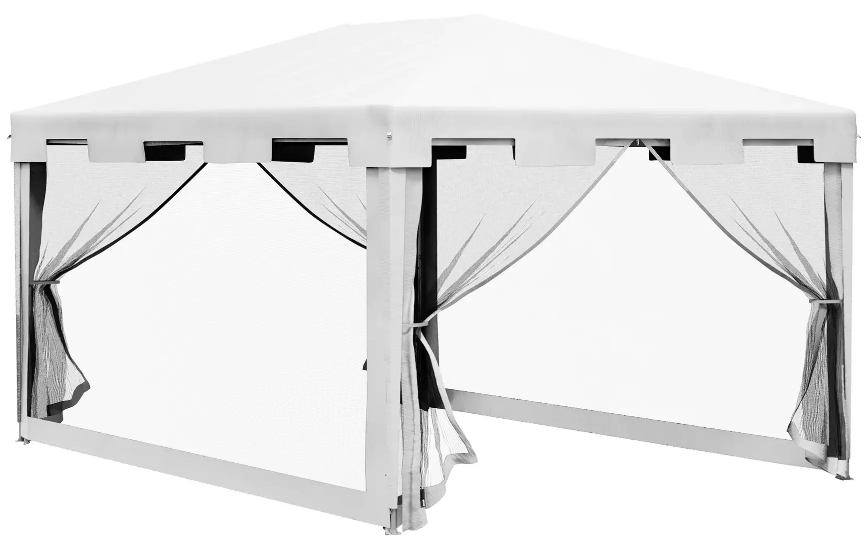Pavilion de gradina Outsunny 84C-022V03WT 4x3 (White/Black) - 2