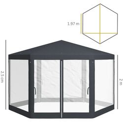 Pavilion de gradina Outsunny 84C-044 4x4 (Grey) Thumb