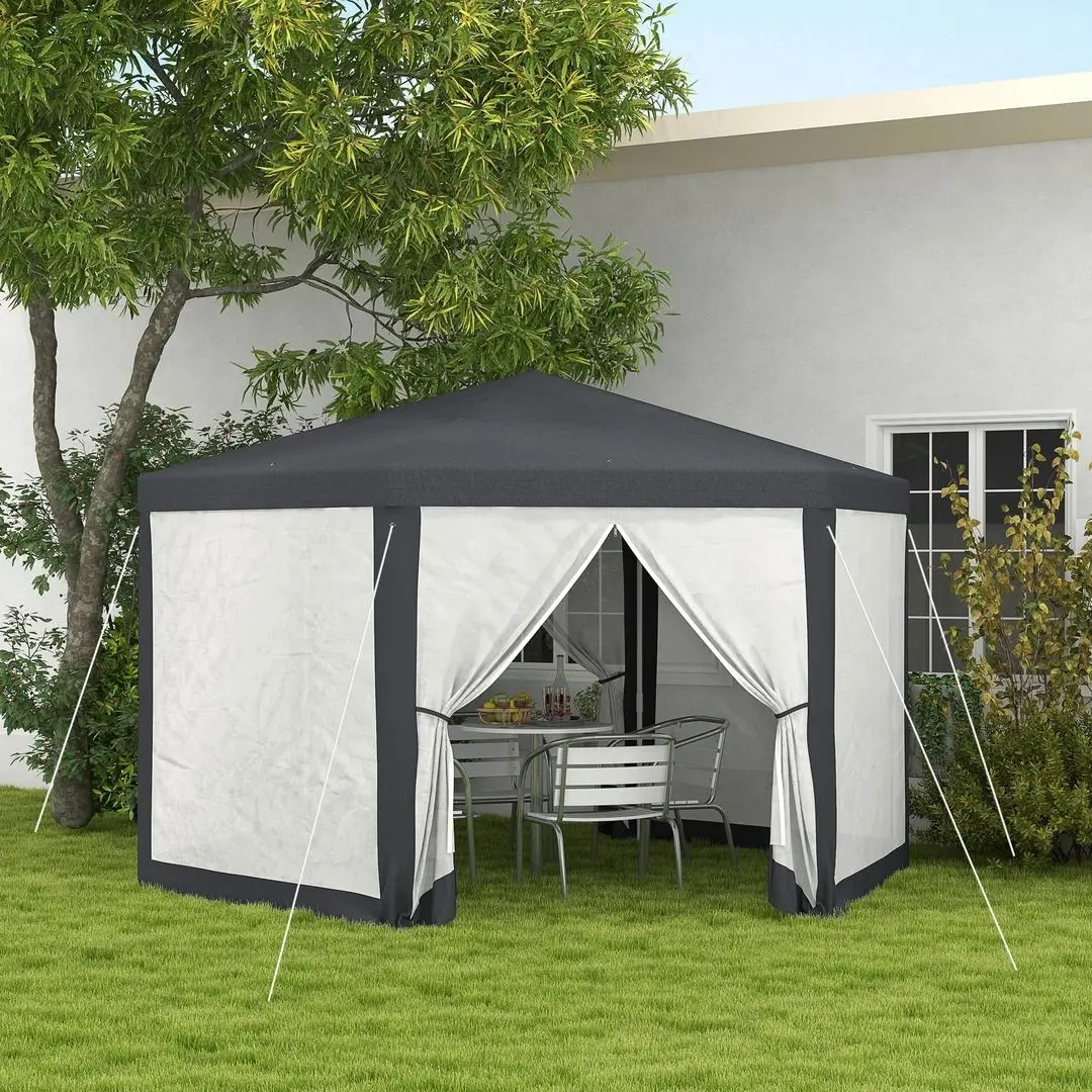 Pavilion de gradina Outsunny 84C-044 4x4 (Grey) - 3