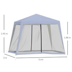 Pavilion de gradina Outsunny 84C-090GY 3x3 (Grey) Thumb