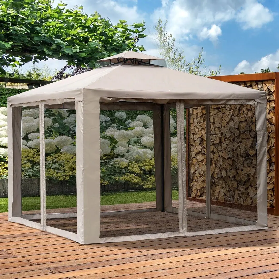 Pavilion de gradina Outsunny 84C-133CG 294x294 (Taupe)