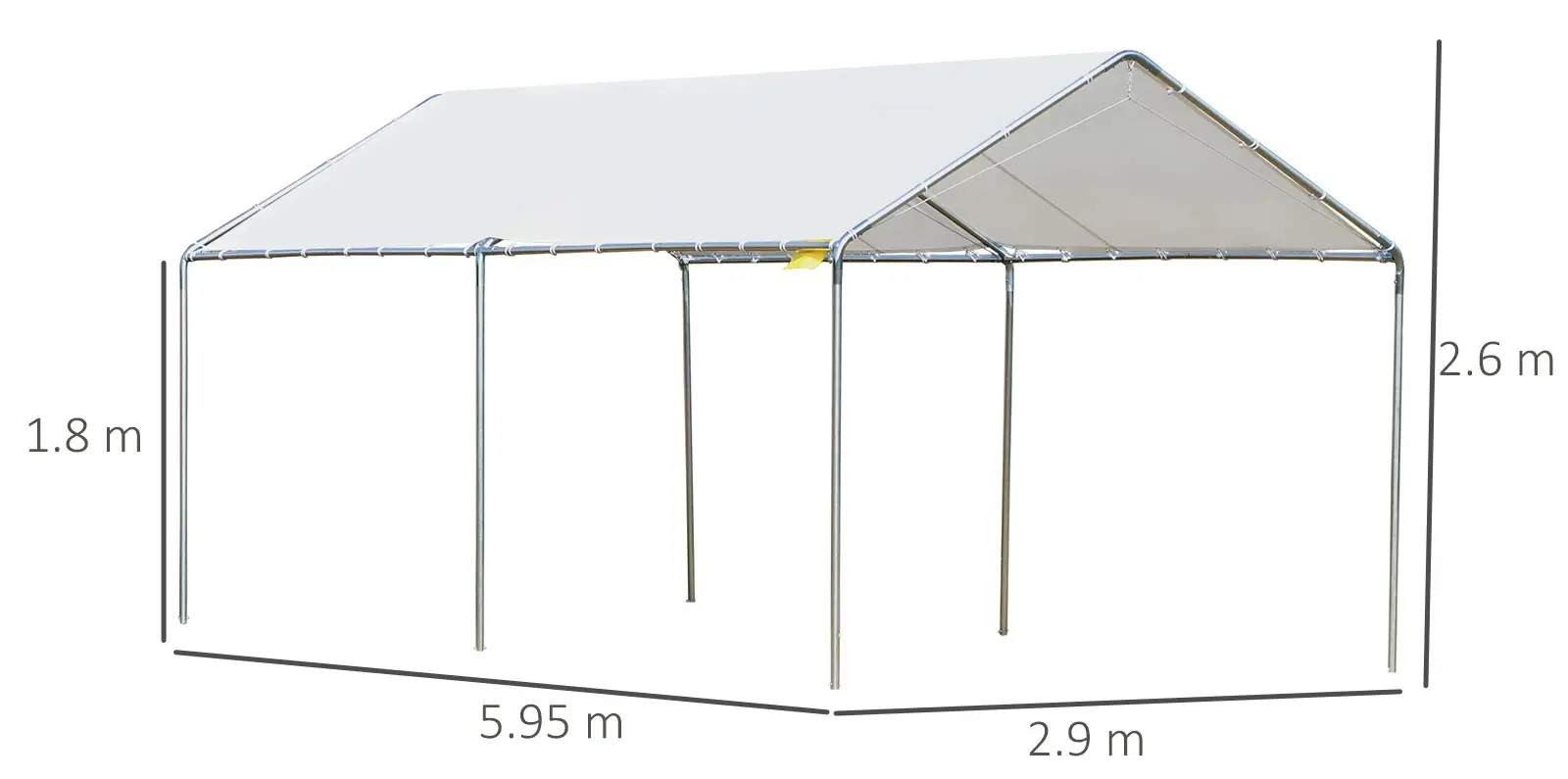 Садовый павильон Outsunny 84C-159 6x3 (White)