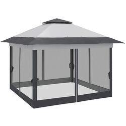 Pavilion de gradina Outsunny 84C-252V01CG 3.6x3.6 (Grey) Thumb