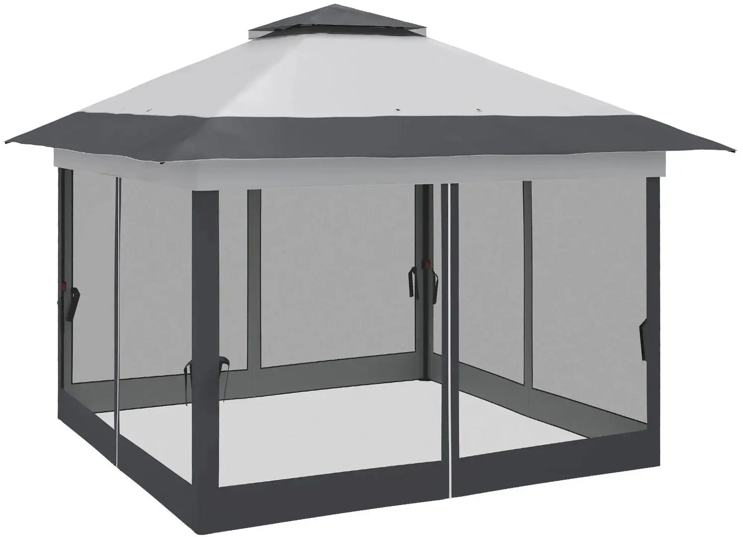 Pavilion de gradina Outsunny 84C-252V01CG 3.6x3.6 (Grey)