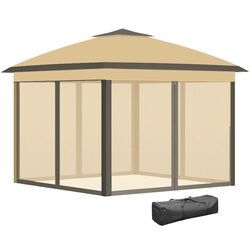 Садовый павильон Outsunny 84C-300V01BG 330x330x288 (Beige) Thumb