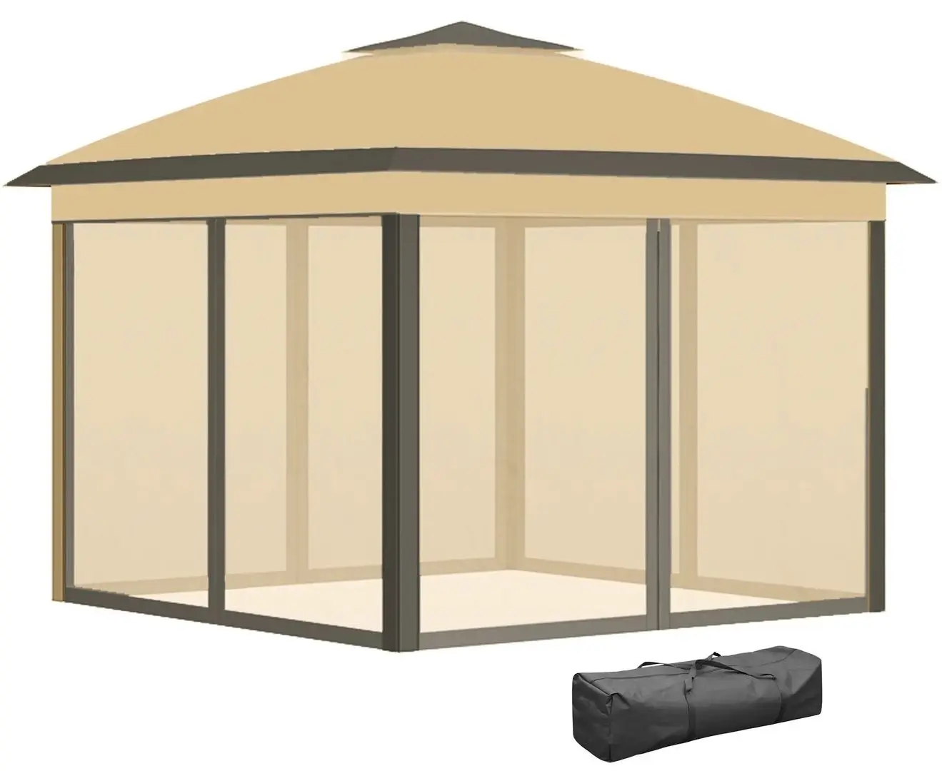Садовый павильон Outsunny 84C-300V01BG 330x330x288 (Beige)