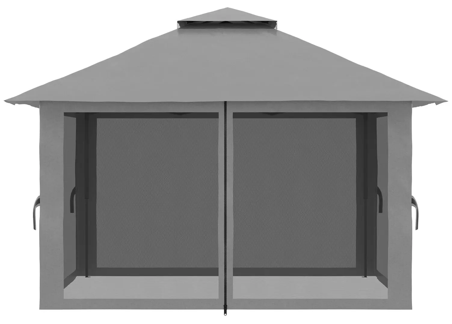 Pavilion de gradina Outsunny 84C-353V00CG 392x392x283 (Light Grey)