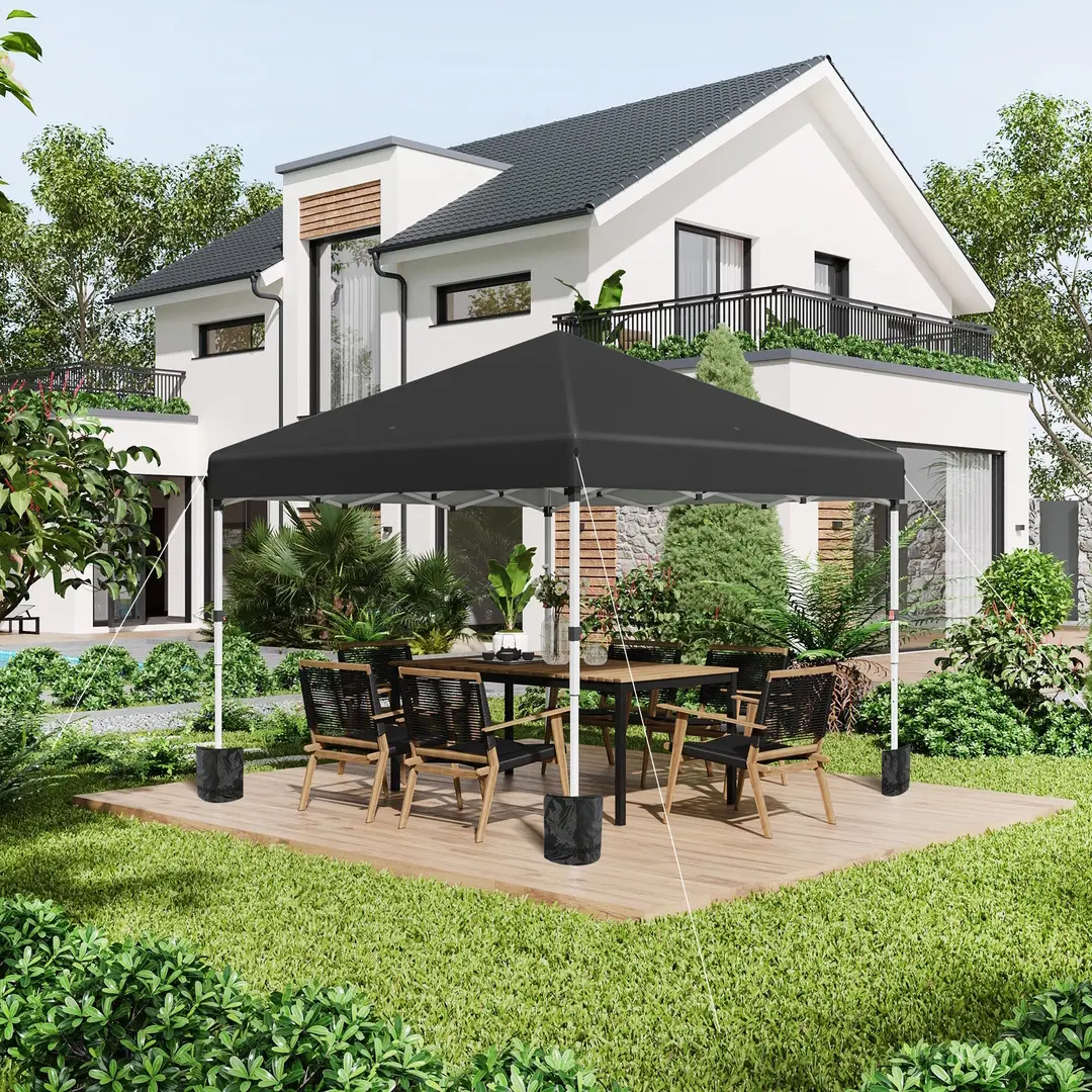 Pavilion de gradina Outsunny 84C-403V00BK 3x3 (Black) - 4