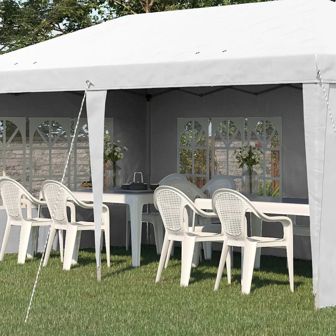 Pavilion de gradina Outsunny 84C-431V00WT 585x295x270 (White)